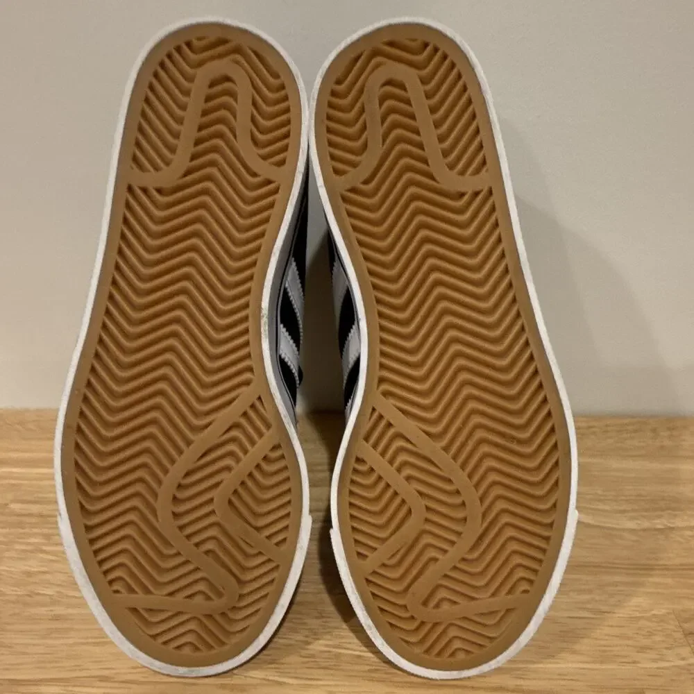 Adidas Campus Kids Black White Sneakers Size 4Y US 4 EU 36 Classic Skate Shoes